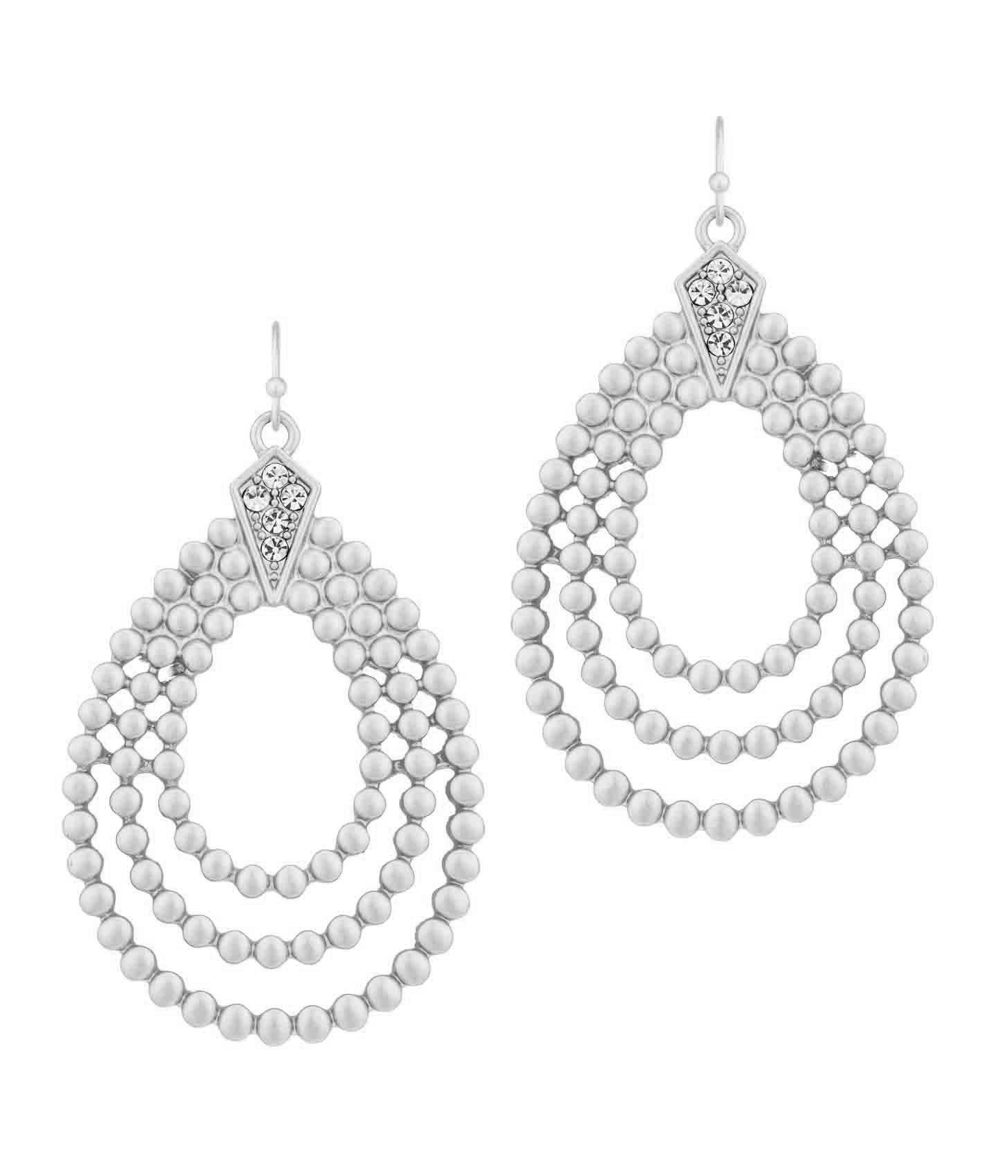Triple teardrop earring
