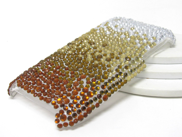 Graidient pattern glittering cellphone case - hard case for apple iphone 3g or 3gs