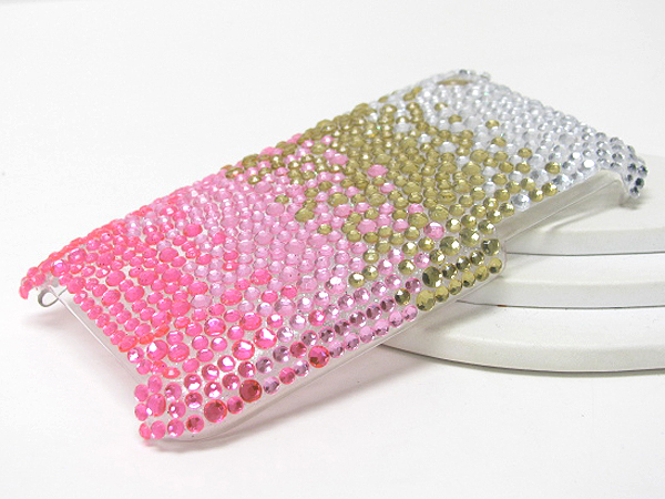 Graidient pattern glittering cellphone case - hard case for apple iphone 3g or 3gs