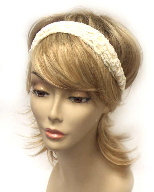 Flower lace headband 