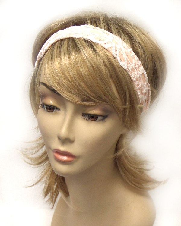 Flower lace headband