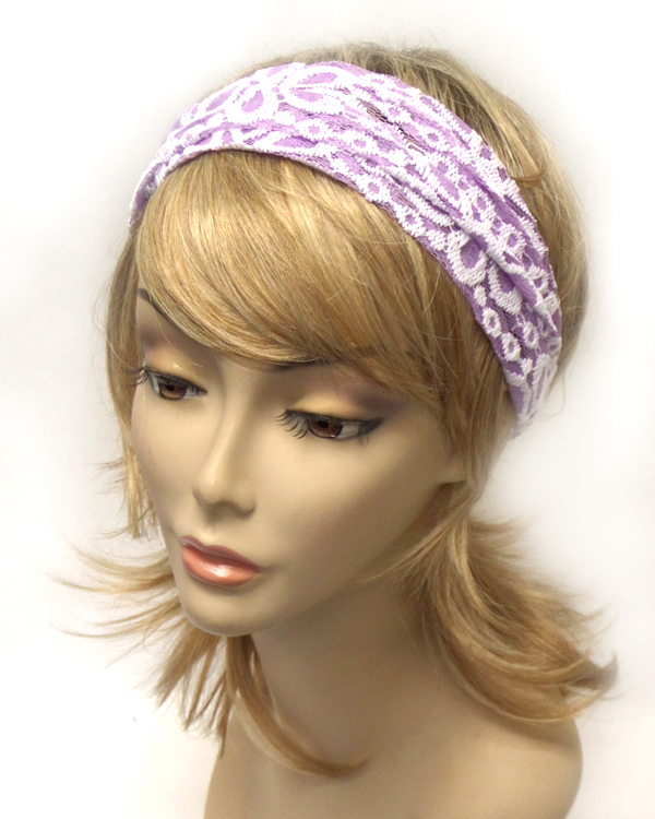 Flower lace headband 