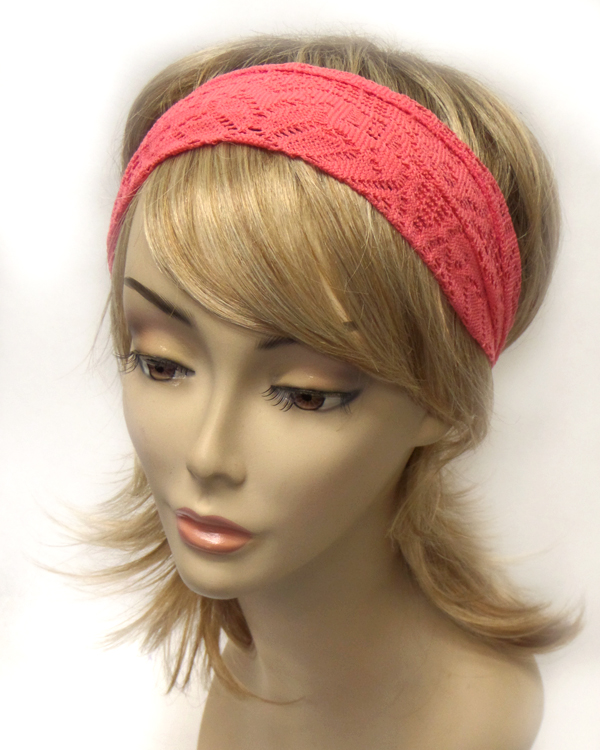 Multi flower design lace headband