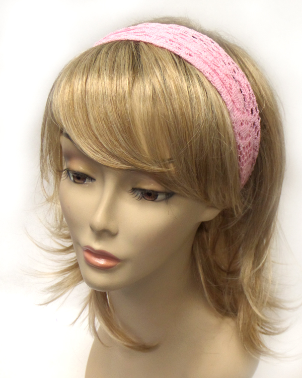 Multi flower design lace headband 