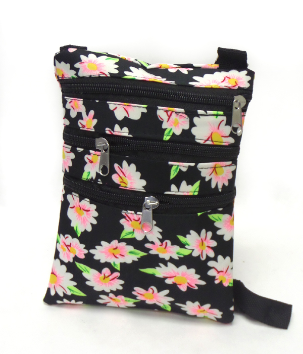 Neon spring theme flower messenger bags