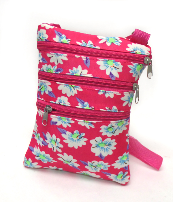 Neon spring theme flower messenger bags