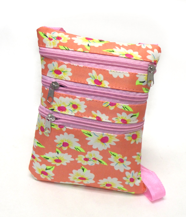 Neon spring theme flower messenger bags
