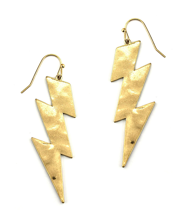 Metal thunder earring