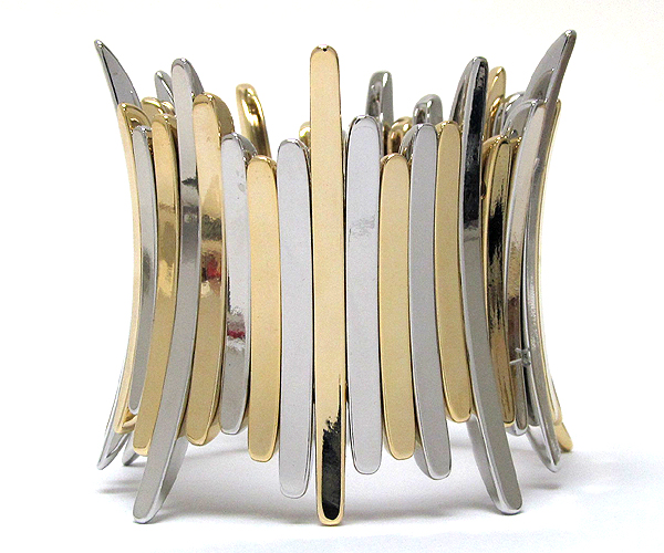 Metal bar stretch bracelet