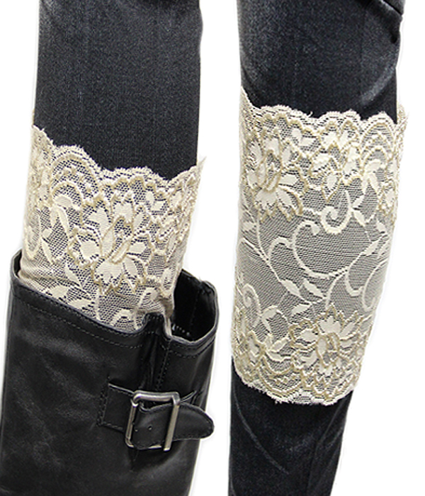 Lace boot toppers 