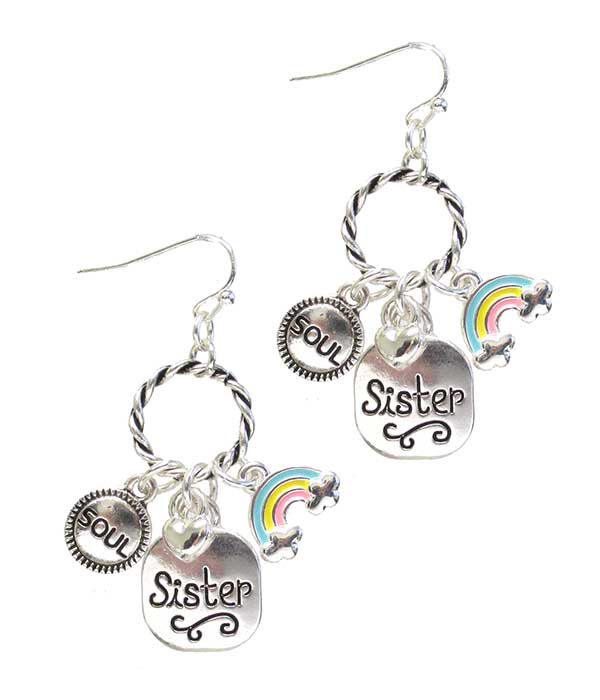 INSPIRATION MULTI CHARM EARRING - SOUL SISTER