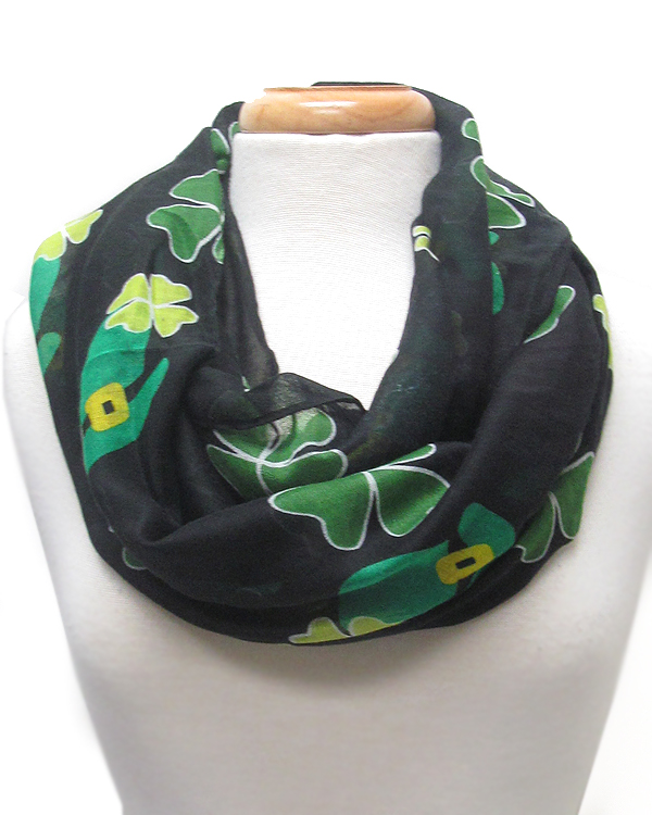 St patricks theme infinity scarf