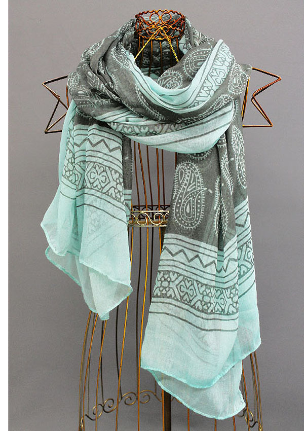 Designer pattern paisley scarf
