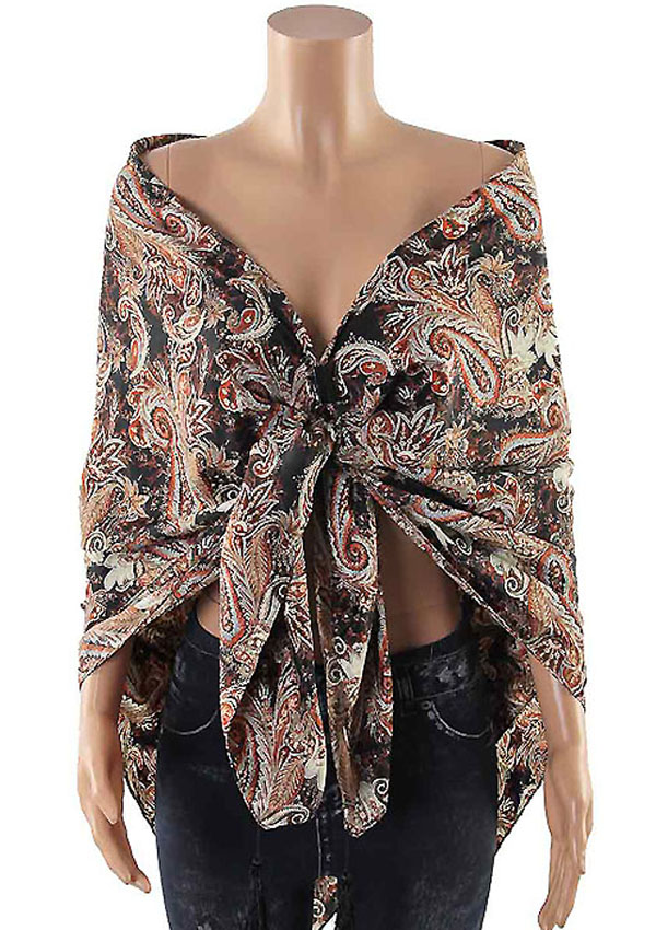 Paisley pattern shawl