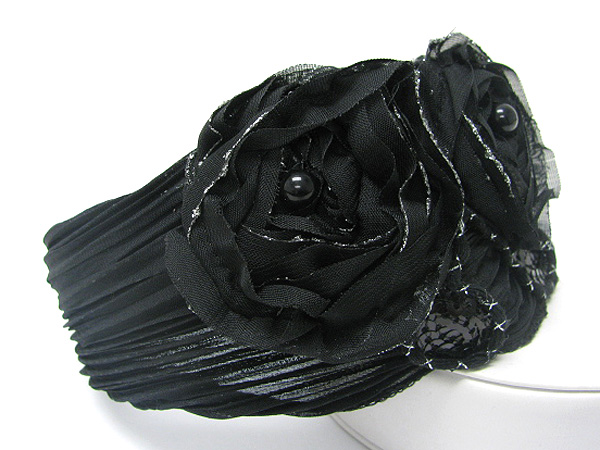 Chiffon art deco fashion headband