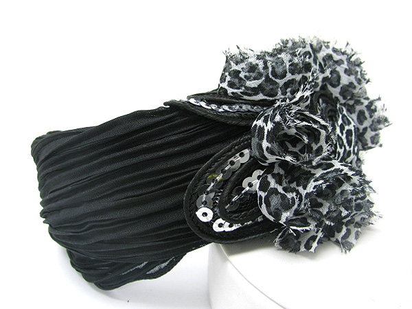 Chiffon art deco fashion headband