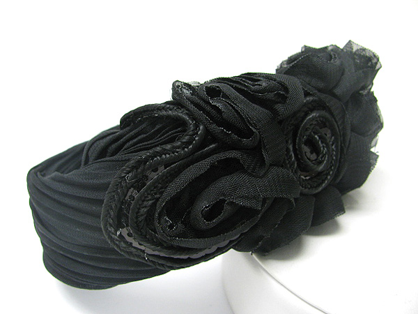 Chiffon art deco fashion headband