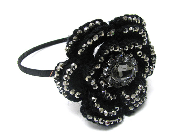 Chiffon art deco fashion headband