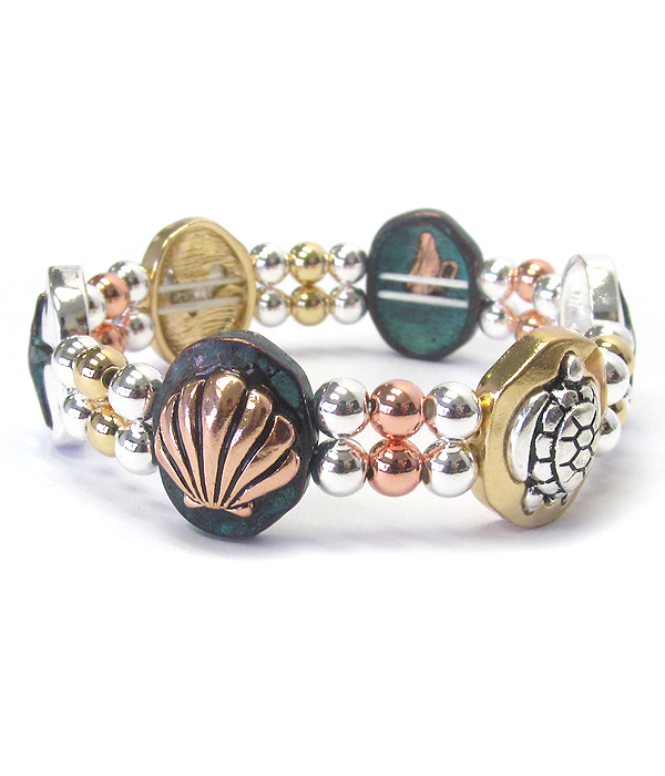Sealife theme stretch bracelet