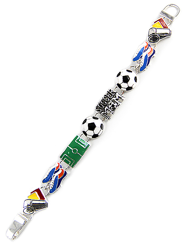 SPORT THEME MAGNETIC BRACELET - SOCCER