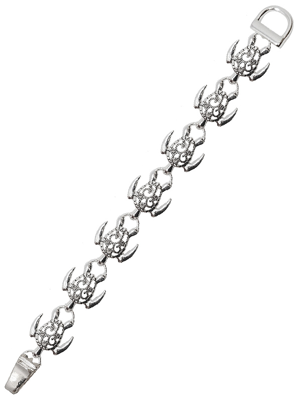 Sealife theme metal filigree turtle magnetic bracelet