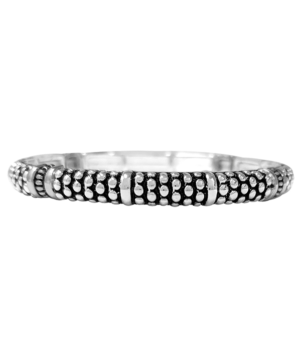 DESIGNER TEXTURED STACKABLE STRETCH BRACELET