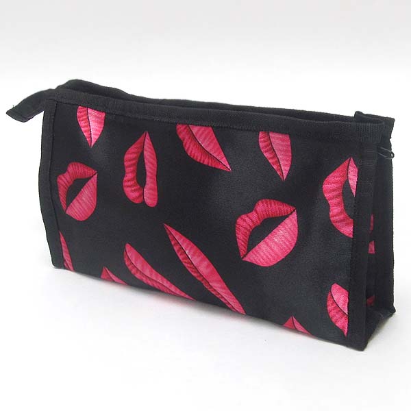 Kiss print cosmetic pouch -valentine