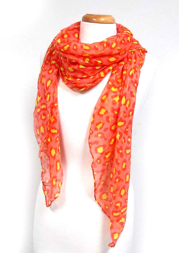 Leopard print scarf
