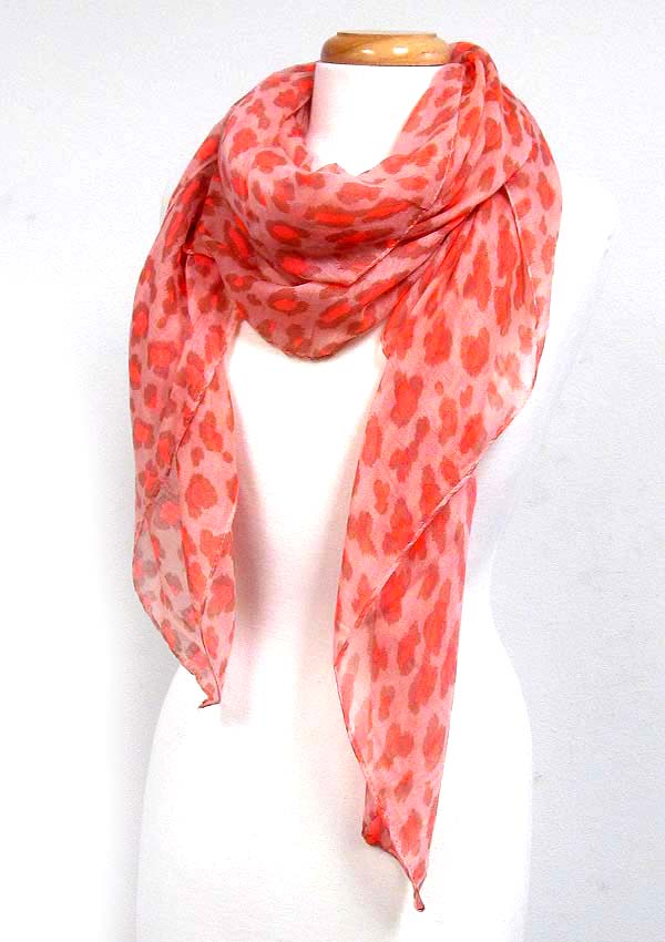Leopard print scarf