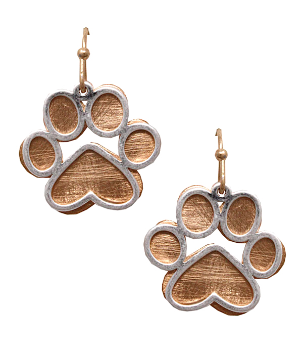 PET LOVERS INSPIRATION PAW EARRING