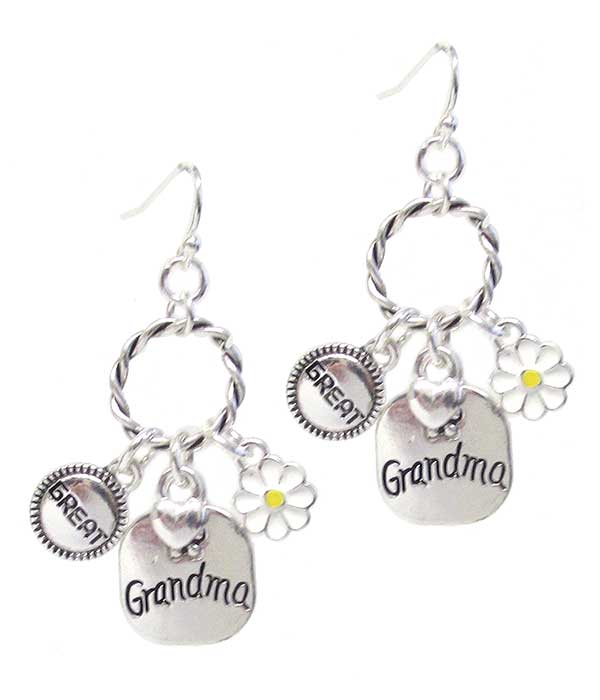 INSPIRATION MULTI CHARM EARRING - GREAT GRANDMA