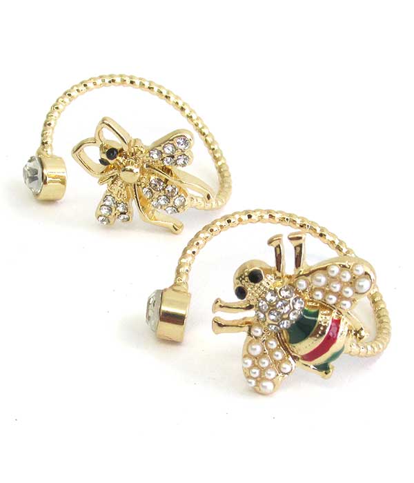 Epoxy bee double ring