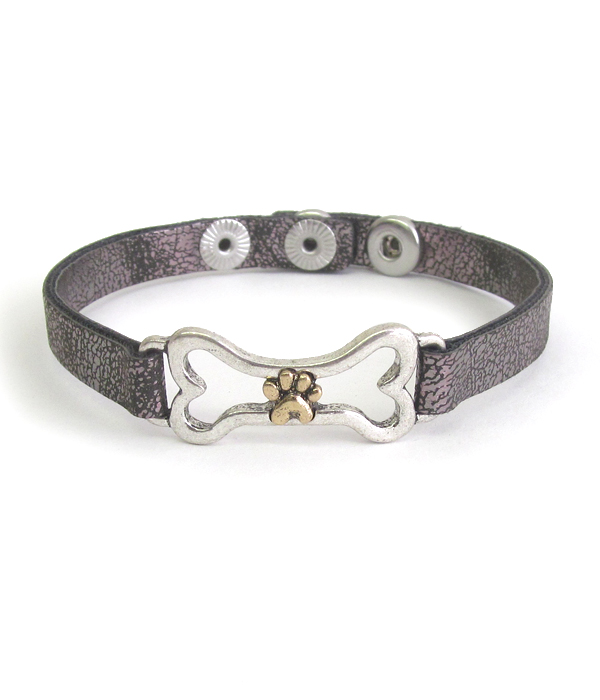 Pet lovers inspiration bone bracelet