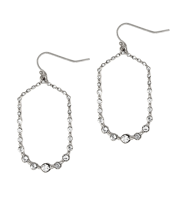 MULTI CRYSTAL HOOP EARRING