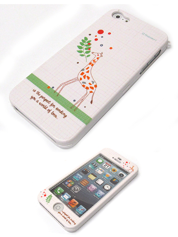 A world of love with giraffe theme cellphone case -hard case for iphone 5