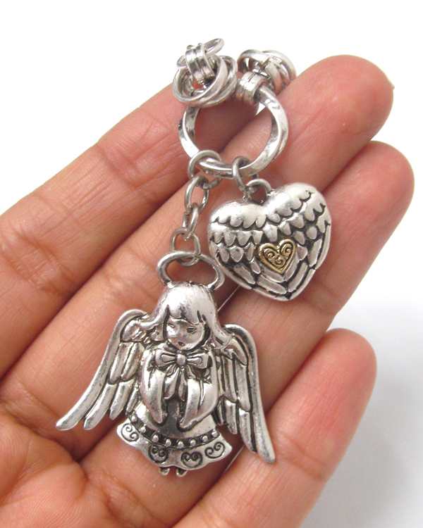 Angel charm necklace 