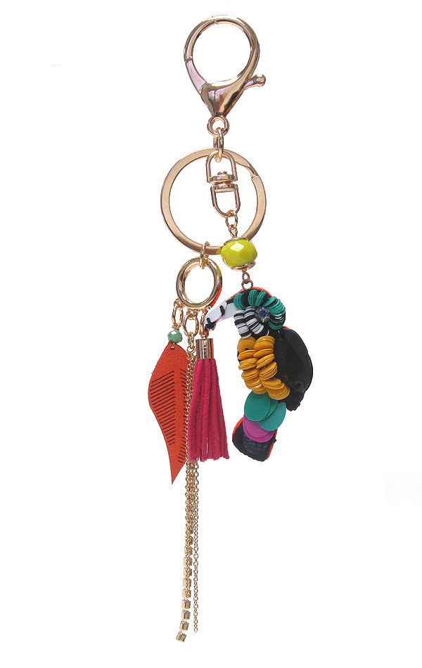 TOUCAN TROPICAL BIRD KEY CHAIN