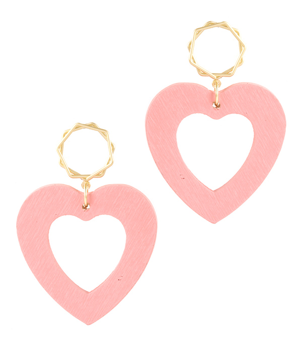 Heart earring valentine