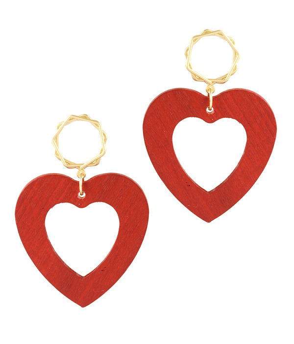 Heart earring valentine