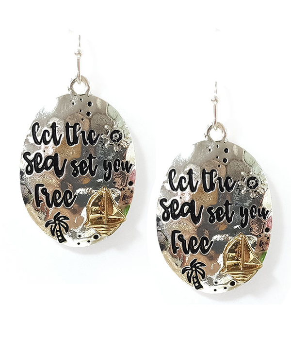 Sealife theme earring - let the sea set you free