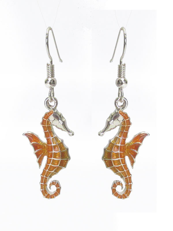 Sea horse earring