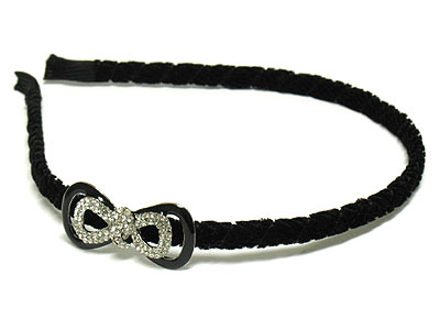 Crystalribbon fabric coated headband