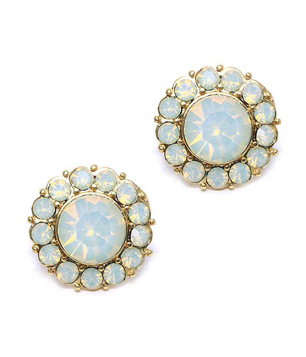 Crystal stud earring