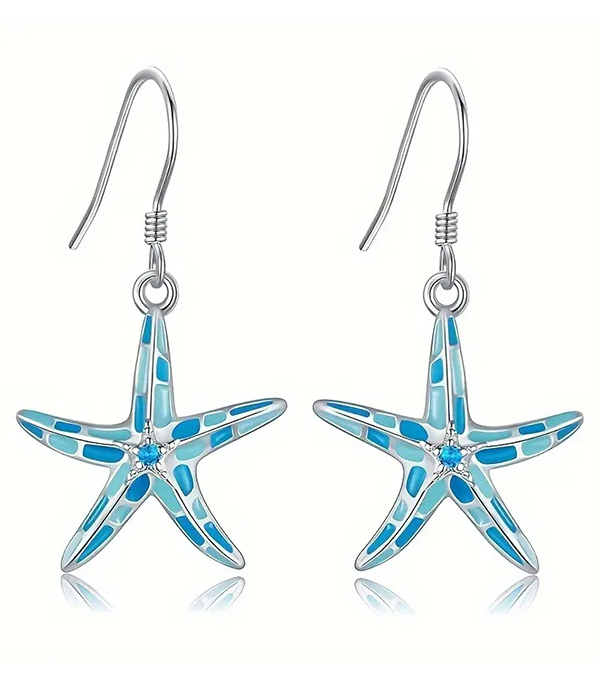 Sealife theme starfish earring