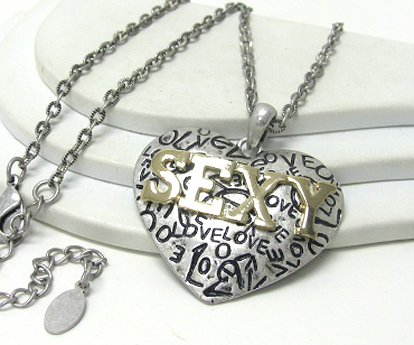Sexy and love heart necklace