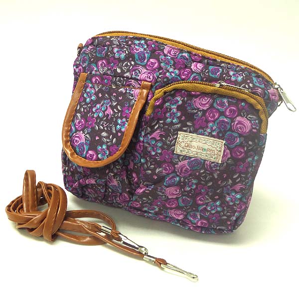 Flower pring mini messanger bag