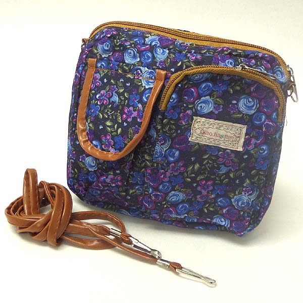 Flower pring mini messanger bag