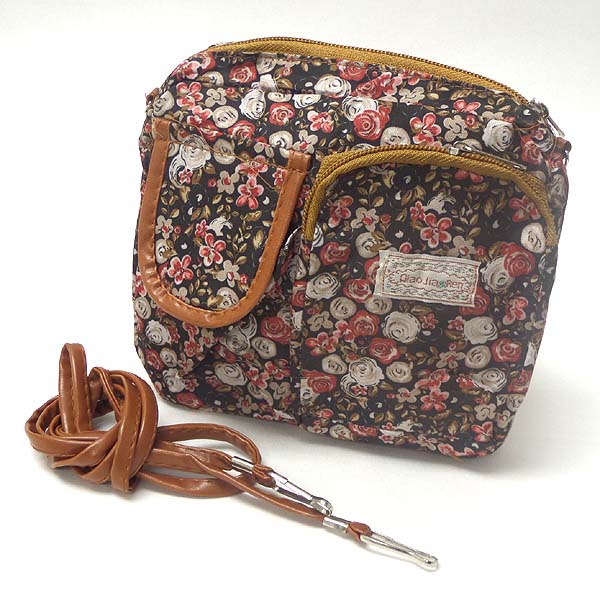 Flower pring mini messanger bag
