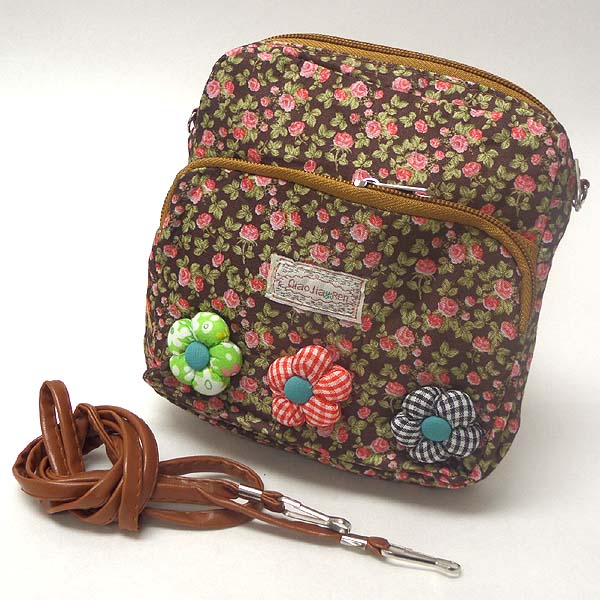 Flower pring mini messanger bag