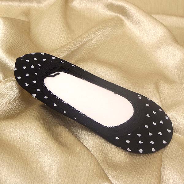 Dot print in door no show socks